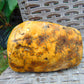 217 gram Polished 105x70x45mm Indonesia Yellow Fragrance Amber for Healing 25K32