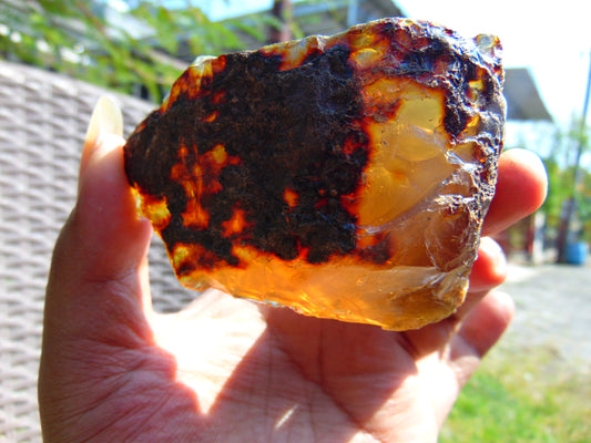 56 gram Rough Raw Indonesian Blue Amber for Healing AGRB12