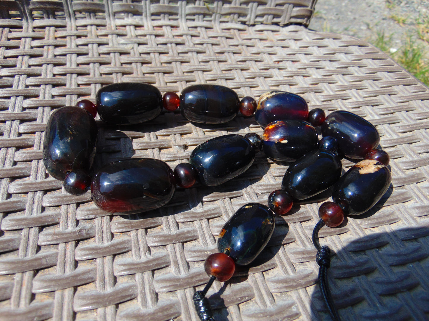 180 gr Big Necklace Indonesian Cherry Red Amber for Healing No.20