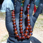 29 gr Tasbih Mesbah Rosary 33+2 Beads 10 mm Indonesian Crystal Red Amber for Healing 26TBA35