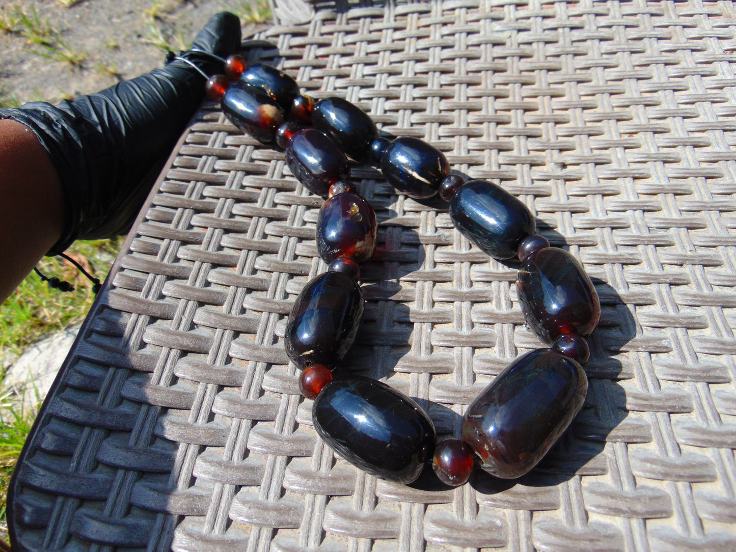 180 gr Big Necklace Indonesian Cherry Red Amber for Healing No.20