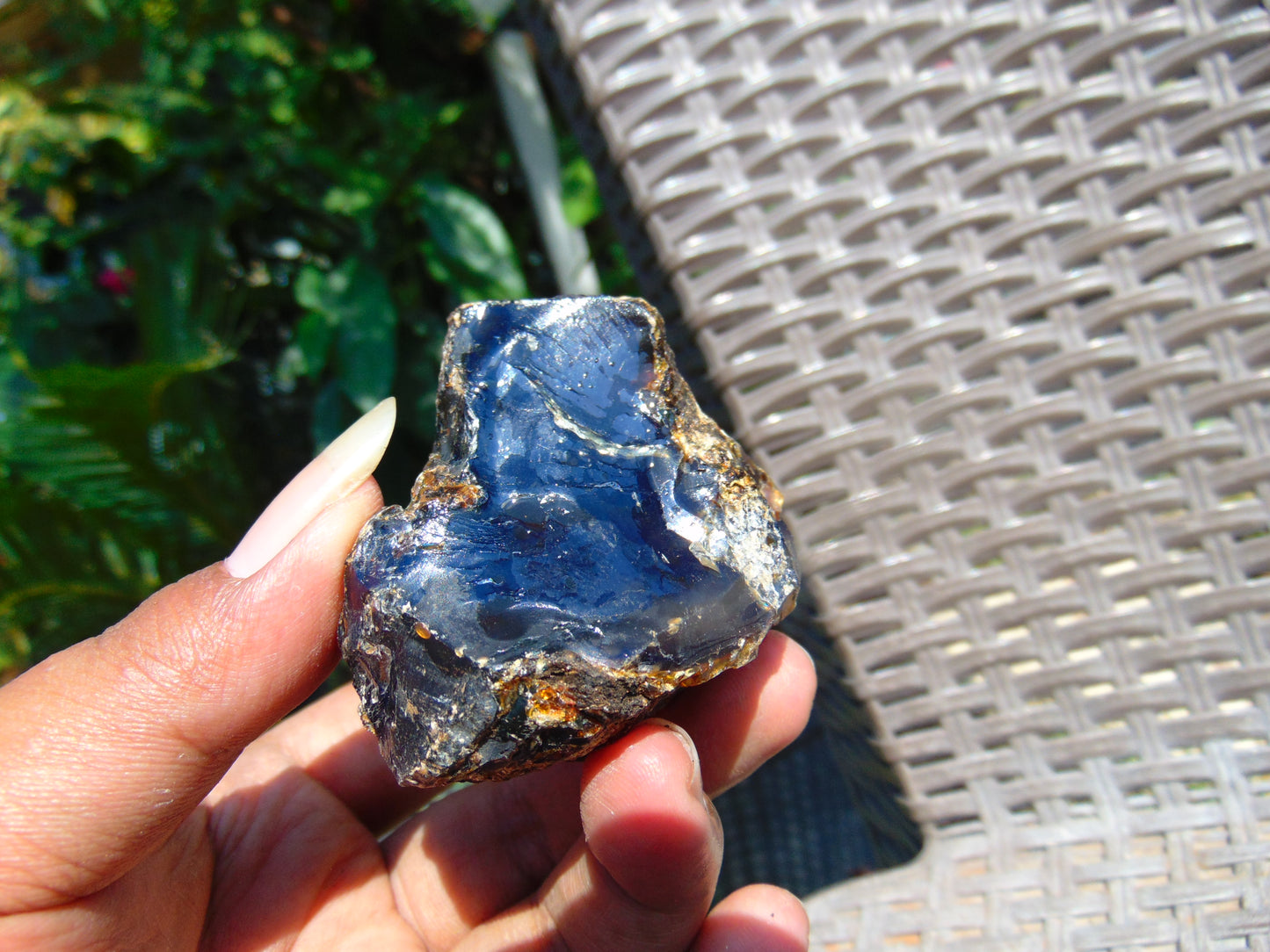 51 gram Rough Raw Indonesian Blue Amber for Healing AGRB50