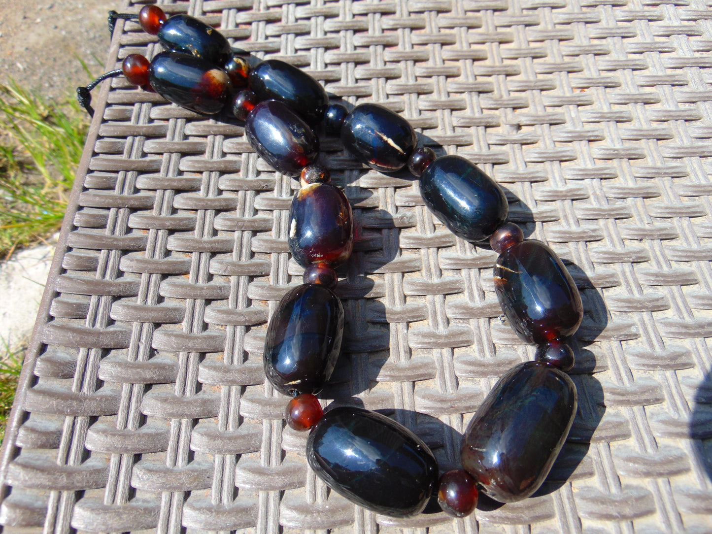 180 gr Big Necklace Indonesian Cherry Red Amber for Healing No.20