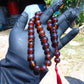 42 gr Tasbih Mesbah Rosary 33+2 Beads 12 mm Indonesian Red Amber for Healing 26TBA17