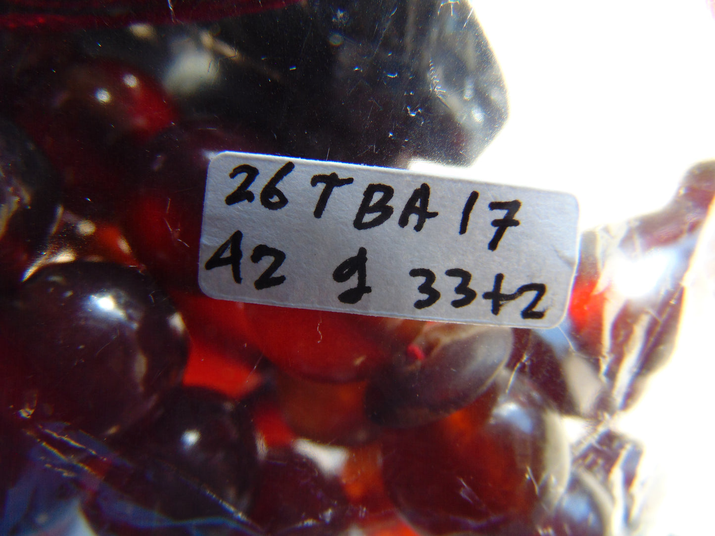 42 gr Tasbih Mesbah Rosary 33+2 Beads 12 mm Indonesian Red Amber for Healing 26TBA17