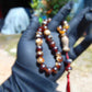 30 gr Tasbih Mesbah Rosary 33+2 Beads Indonesian White Red Amber for Healing 26TBA49