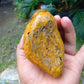 279 gram Polished 125x85x55mm Indonesia Yellow Fragrance Amber for Healing 25K35