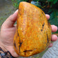 279 gram Polished 125x85x55mm Indonesia Yellow Fragrance Amber for Healing 25K35