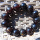 44 gr 13 Beads Mala Bracelet Indonesian Sumatra Dark Red Amber for Healing G18B1