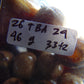 46 gr Tasbih Mesbah Rosary 33+2 Beads 12 mm Indonesian White Amber for Healing 26TBA24