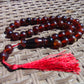44 gr Tasbih Mesbah Rosary 33+2 Beads 12 mm Indonesian Crystal Red Amber for Healing 26TBA27