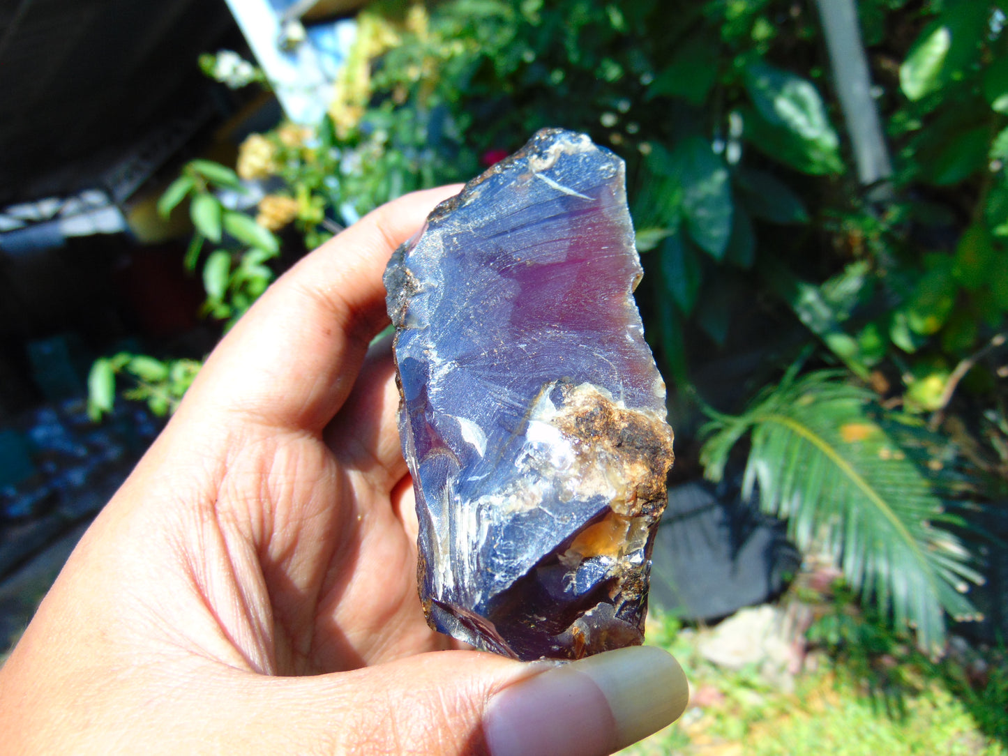 64 gram Rough Raw Indonesian Inclusion Blue Amber for Healing AGRB36