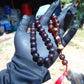 42 gr Tasbih Mesbah Rosary 33+2 Beads 12 mm Indonesian Red Amber for Healing 26TBA20