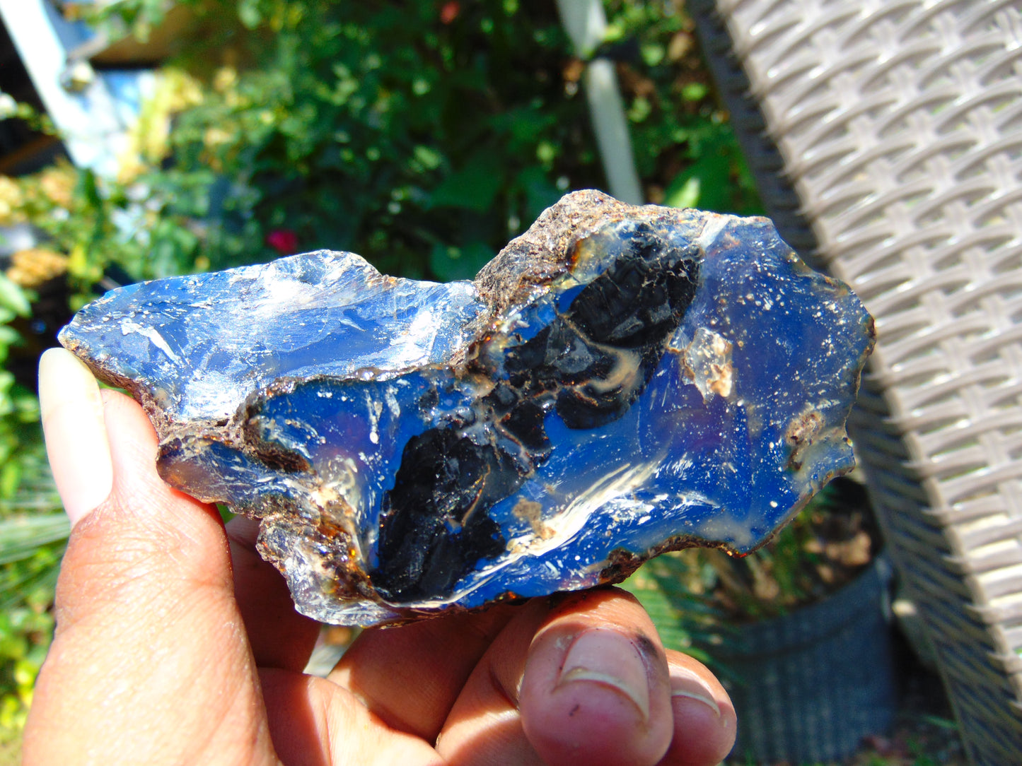 87 gram Rough Raw Indonesian Blue Amber for Healing AGRB78