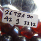 42 gr Tasbih Mesbah Rosary 33+2 Beads 12 mm Indonesian Red Amber for Healing 26TBA20