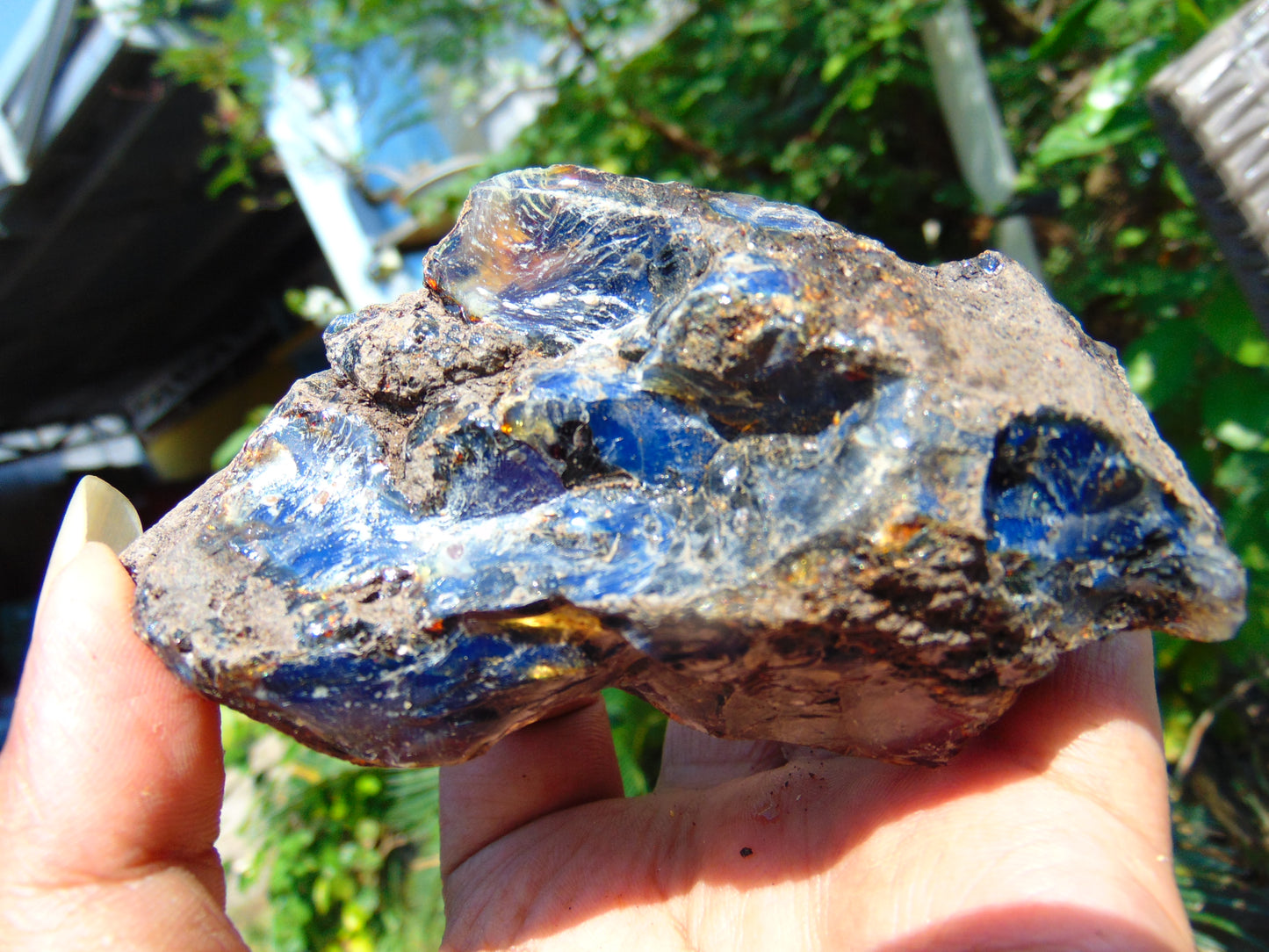 87 gram Rough Raw Indonesian Blue Amber for Healing AGRB78