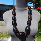 208 gr Big Necklace Indonesian Cherry Red Amber for Healing