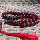 42 gr Tasbih Mesbah Rosary 33+2 Beads 12 mm Indonesian Crystal Red Amber for Healing 26TBA26