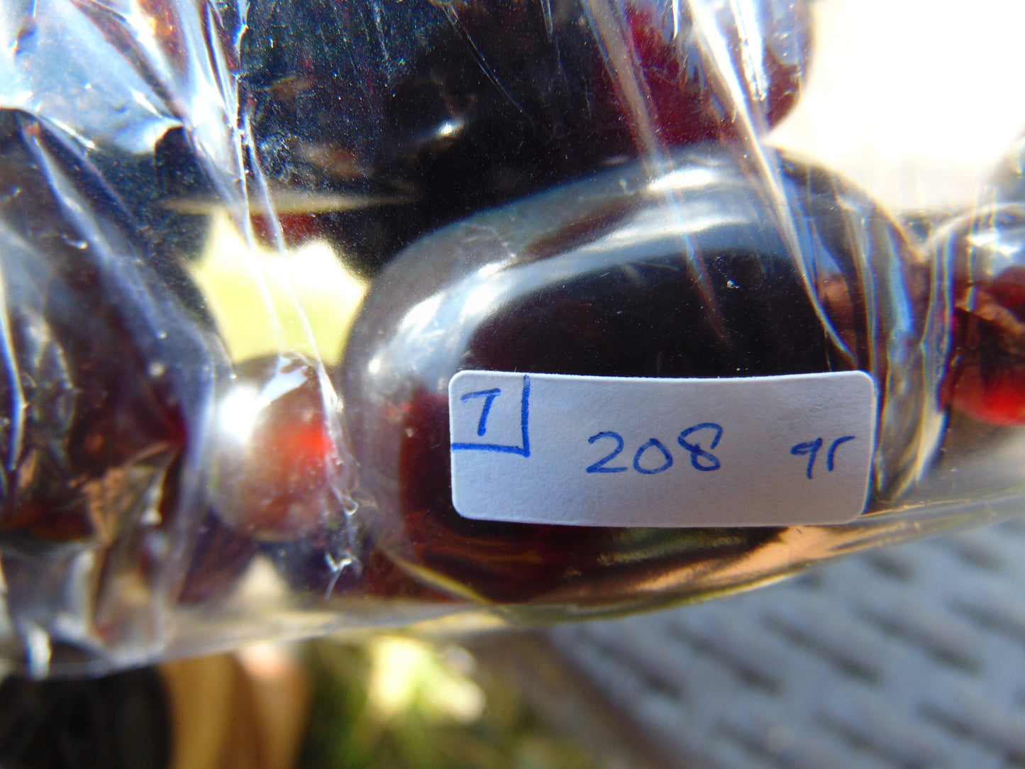 208 gr Big Necklace Indonesian Cherry Red Amber for Healing