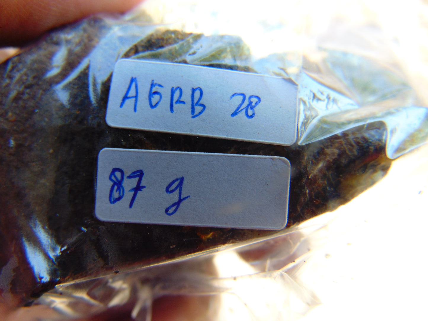 87 gram Rough Raw Indonesian Blue Amber for Healing AGRB78