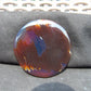 82 gram Round Flat 83x16 mm Indonesia Blue Brown Amber for Healing 25N278