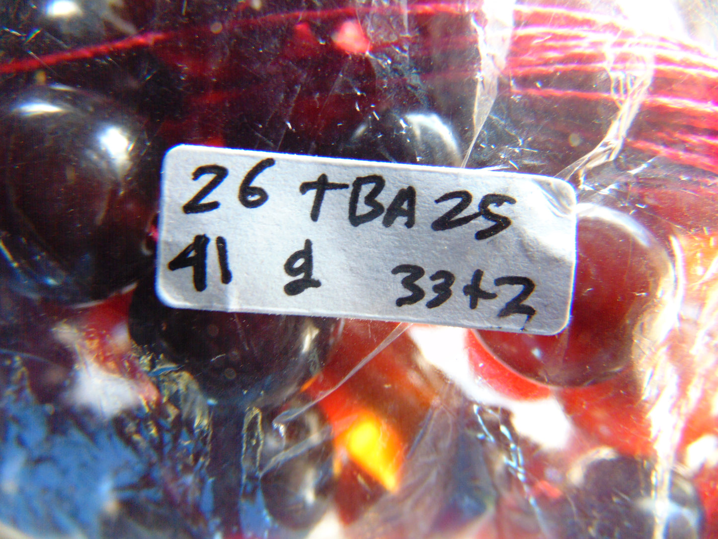 41 gr Tasbih Mesbah Rosary 33+2 Beads 12 mm Indonesian Crystal Red Amber for Healing 26TBA25