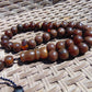 72 gr Tasbih Mesbah Rosary 33+2 Beads 15 mm Indonesian Caramel Amber for Healing 26TBA33