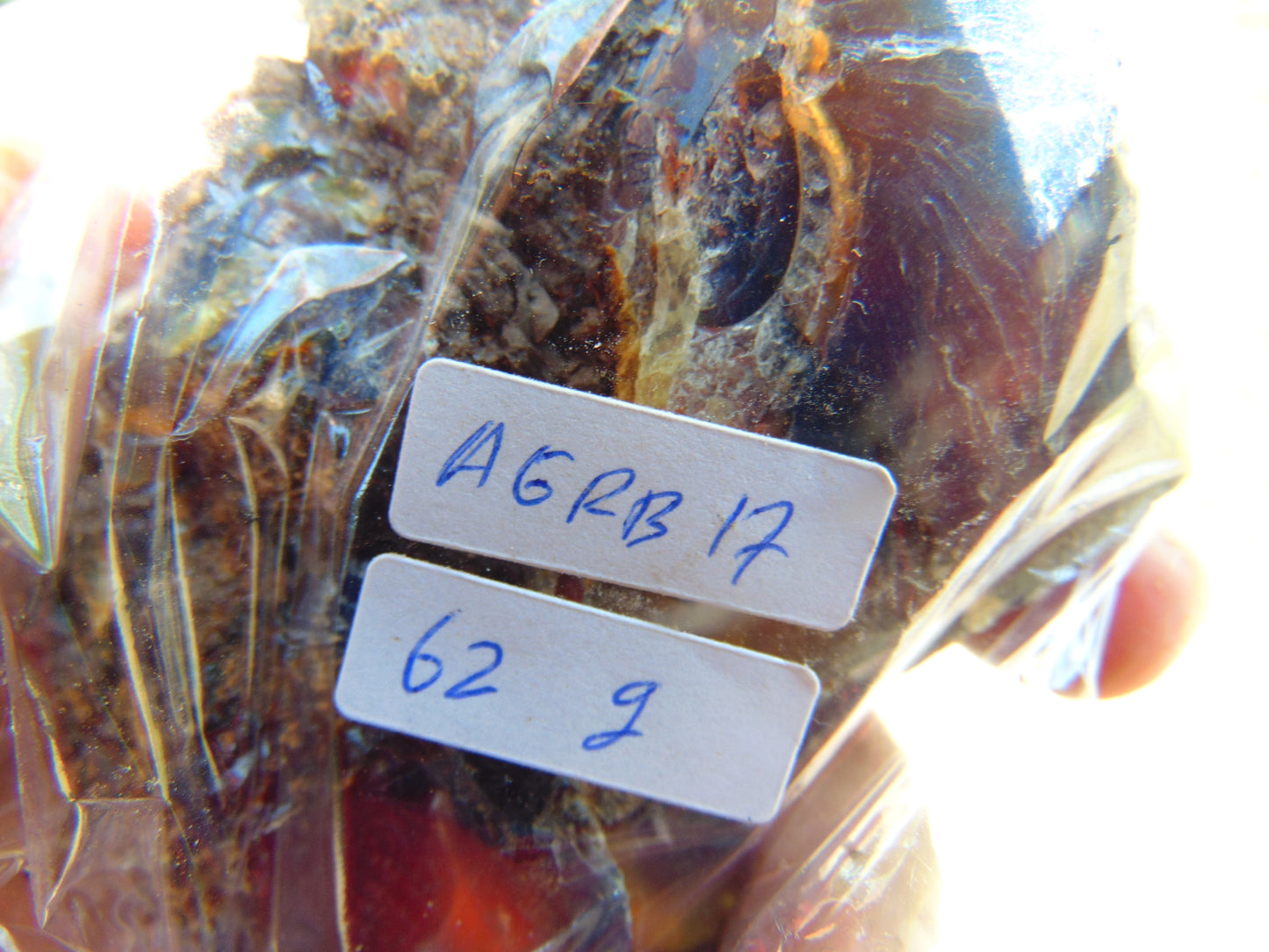 62 gram Rough Raw Indonesian Blue Amber for Healing AGRB17