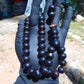 45 gr Tasbih Mesbah Rosary 33+2 Beads 12 mm Indonesian Black Red Amber for Healing 26TBA21