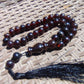 46 gr Tasbih Mesbah Rosary 33+2 Beads 12 mm Indonesian Cherry Red Amber for Healing 26TBA28