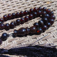 46 gr Tasbih Mesbah Rosary 33+2 Beads 12 mm Indonesian Cherry Red Amber for Healing 26TBA28