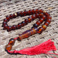 40 gr Tasbih Mesbah Rosary 33+2 Beads 12 mm Indonesian Crystal Red Amber for Healing 26TBA18