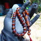 40 gr Tasbih Mesbah Rosary 33+2 Beads 12 mm Indonesian Crystal Red Amber for Healing 26TBA18