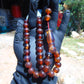 40 gr Tasbih Mesbah Rosary 33+2 Beads 12 mm Indonesian Crystal Red Amber for Healing 26TBA18