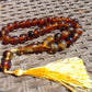 42 gr Tasbih Mesbah Rosary 33+2 Beads Indonesian Blue Amber for Healing 26TBA16