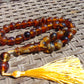 42 gr Tasbih Mesbah Rosary 33+2 Beads Indonesian Blue Amber for Healing 26TBA16