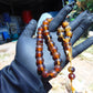 42 gr Tasbih Mesbah Rosary 33+2 Beads Indonesian Blue Amber for Healing 26TBA16