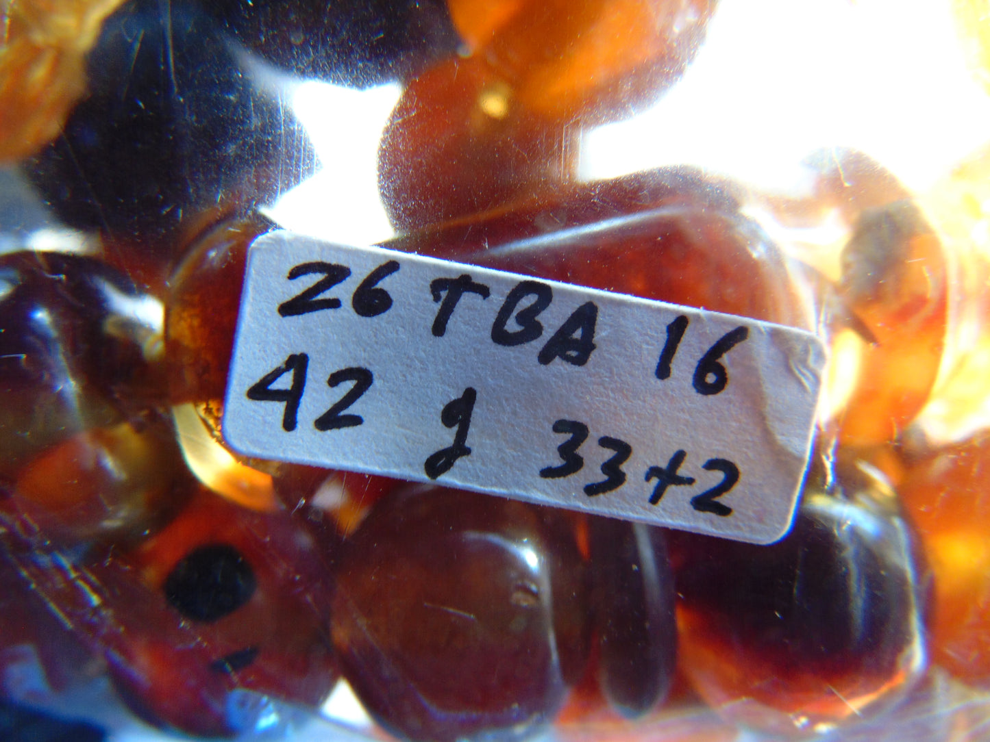 42 gr Tasbih Mesbah Rosary 33+2 Beads Indonesian Blue Amber for Healing 26TBA16