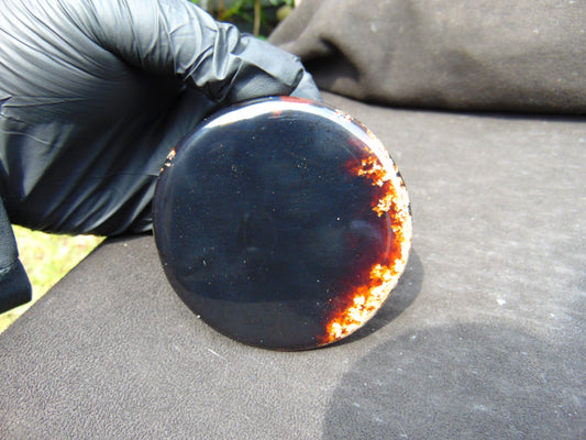 71 gram Round Flat 81x14mm Indonesia Amber for Healing 25A361