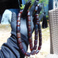 113 gr Tasbih Mesbah Rosary Komboloi 33+2 Beads Indonesian Dark Red Amber for Healing 26TBA15