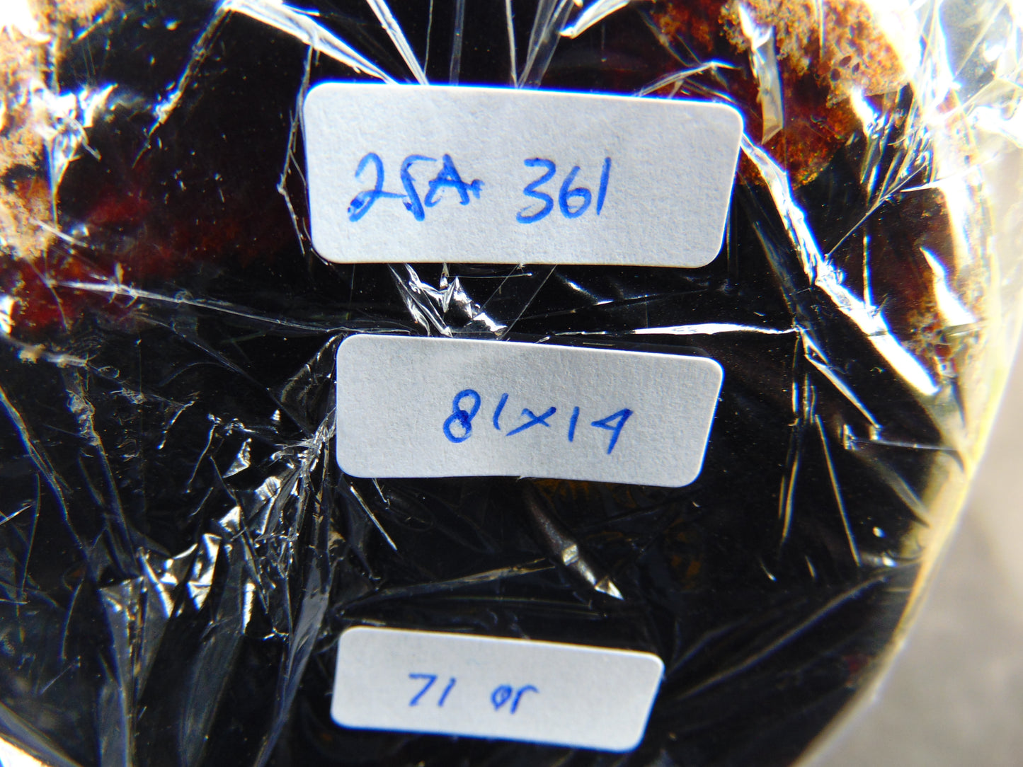 71 gram Round Flat 81x14mm Indonesia Amber for Healing 25A361