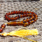 29 gr Tasbih Mesbah Rosary 33+2 Beads Indonesian Crystal Blue Red Amber for Healing 26TBA45