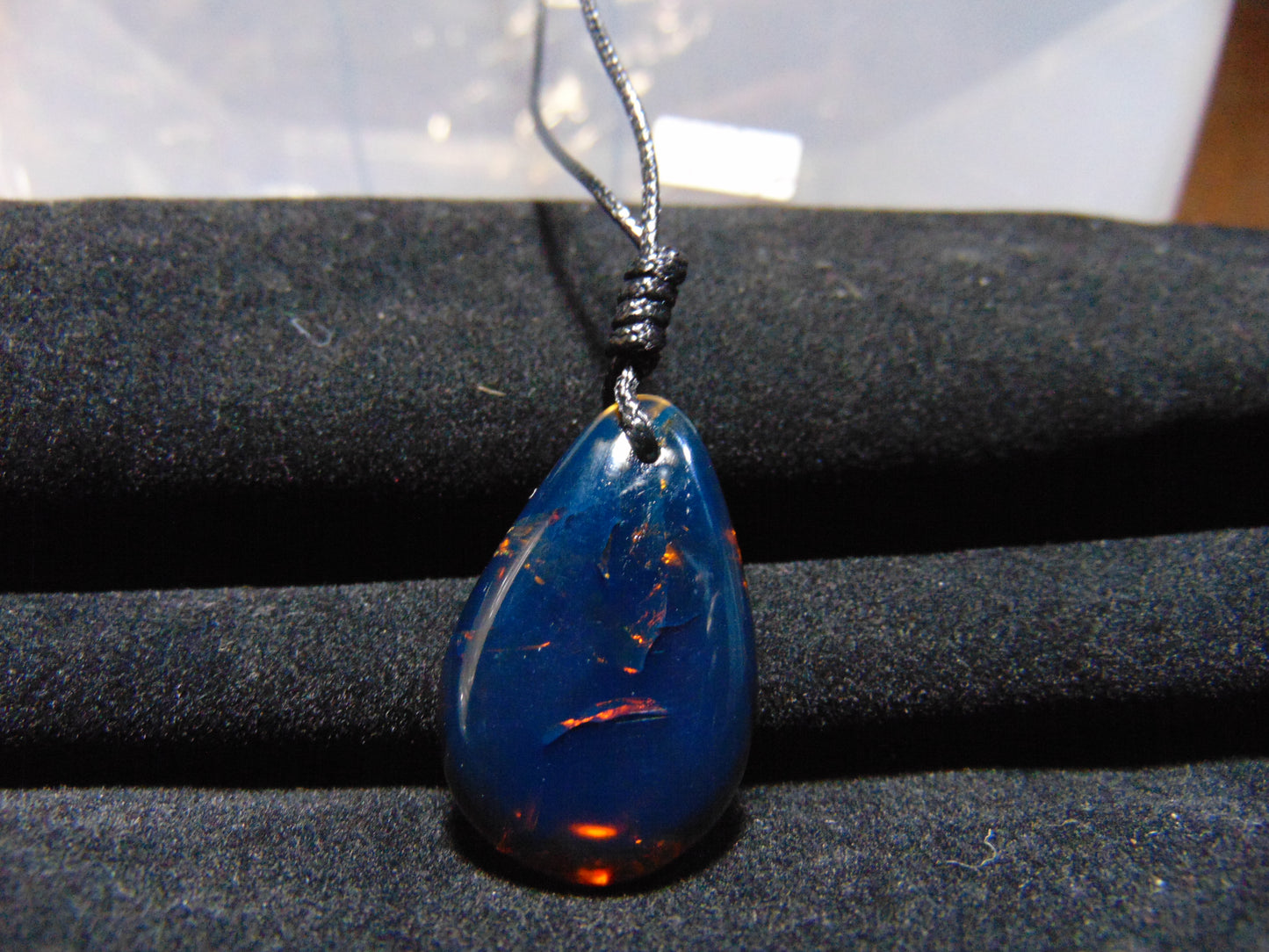 3 gram Pendant Indonesian Blue Amber for Healing PAN588