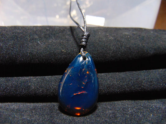 3 gram Pendant Indonesian Blue Amber for Healing PAN588