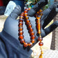29 gr Tasbih Mesbah Rosary 33+2 Beads Indonesian Crystal Blue Red Amber for Healing 26TBA45