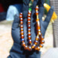 29 gr Tasbih Mesbah Rosary 33+2 Beads Indonesian Crystal Blue Red Amber for Healing 26TBA45