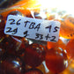 29 gr Tasbih Mesbah Rosary 33+2 Beads Indonesian Crystal Blue Red Amber for Healing 26TBA45