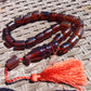 56 gr Komboloi Rosary 22+1 Beads Indonesian Red Blue Amber for Healing 26COA12