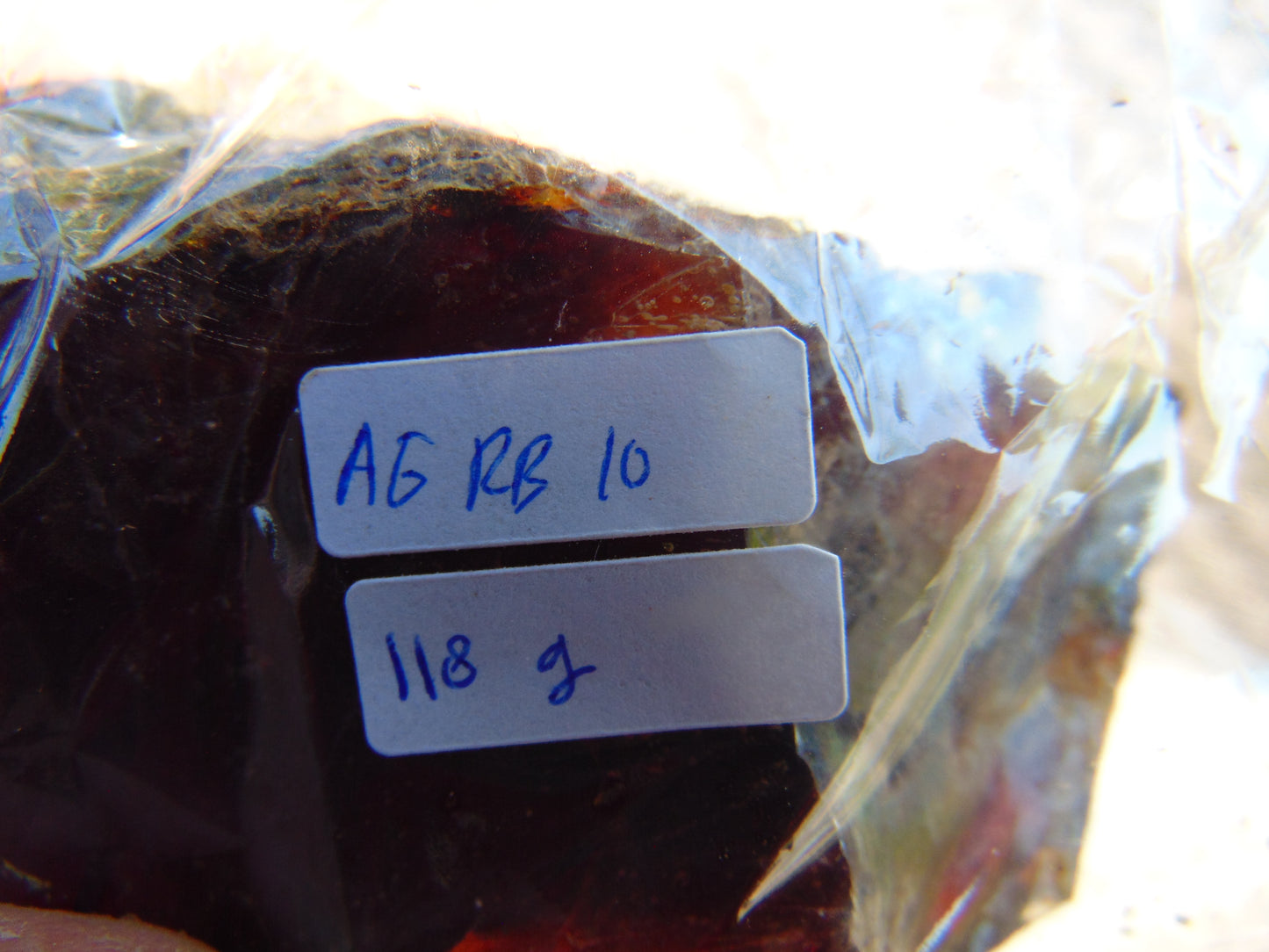 118 gram Rough Raw Indonesian Blue Amber for Healing AGRB10