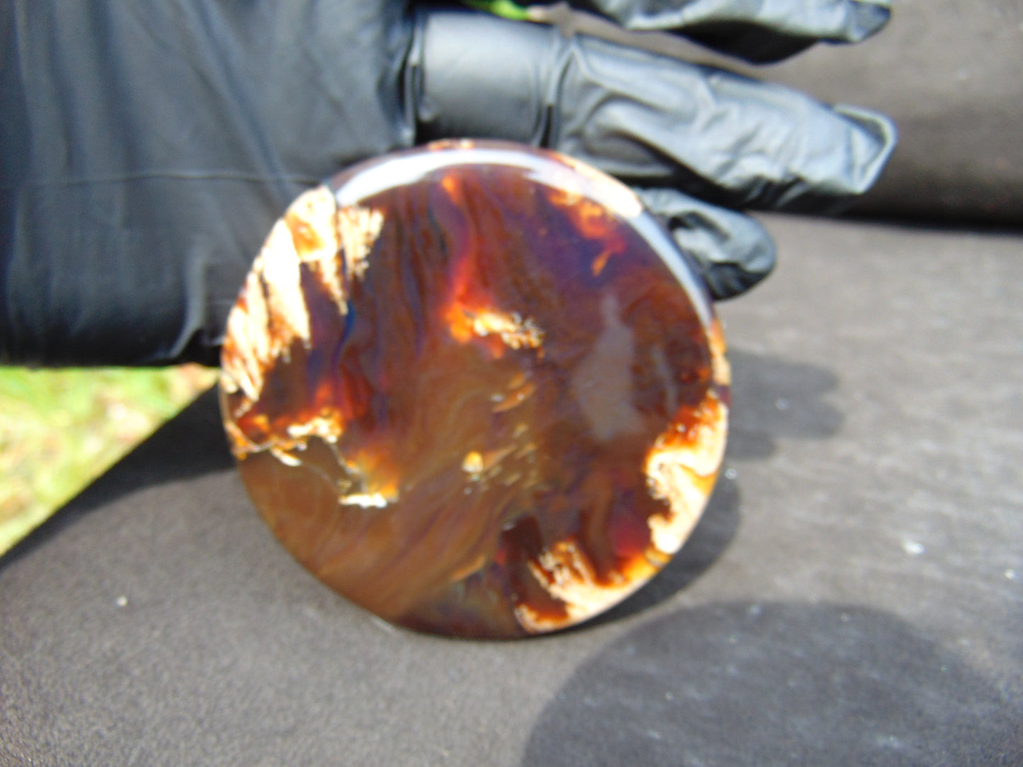 67 gram Round Flat 80x14mm Indonesia Amber for Healing 25N281